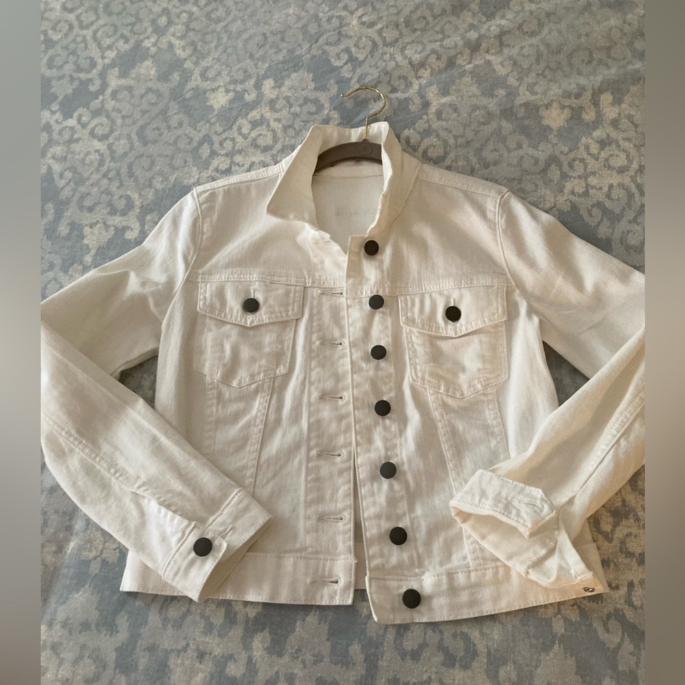 Kut from the Kloth white denim jacket PS